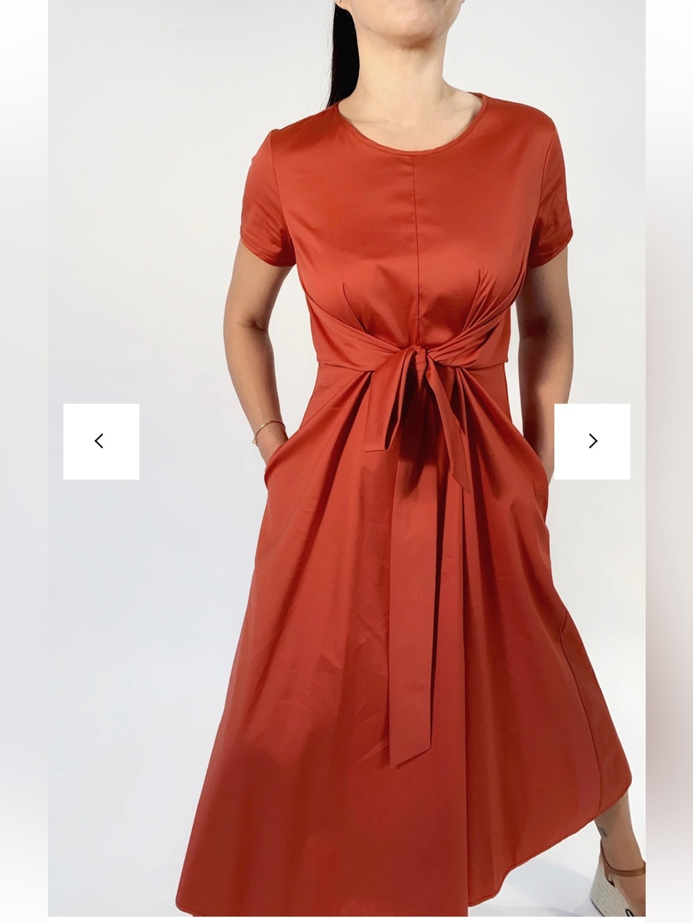 Periphery Flared City dress size 6 in tomato 🍅 NWT